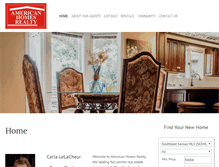 Tablet Screenshot of americanhomesrealty.com